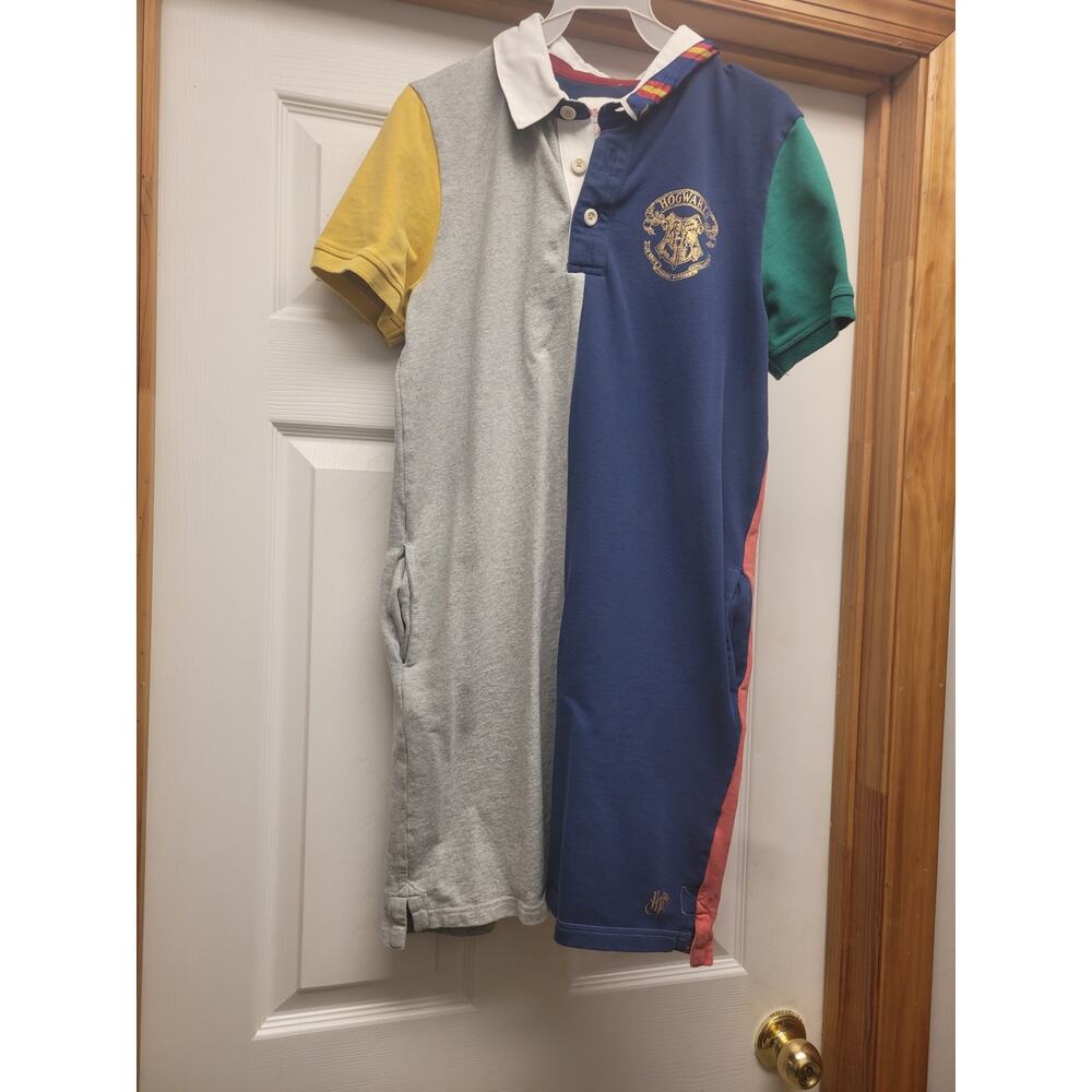 Harry Potter Mini Boden Hogwarts Colorblock Polo Dress Girls 13-14Y 164cm Cotton